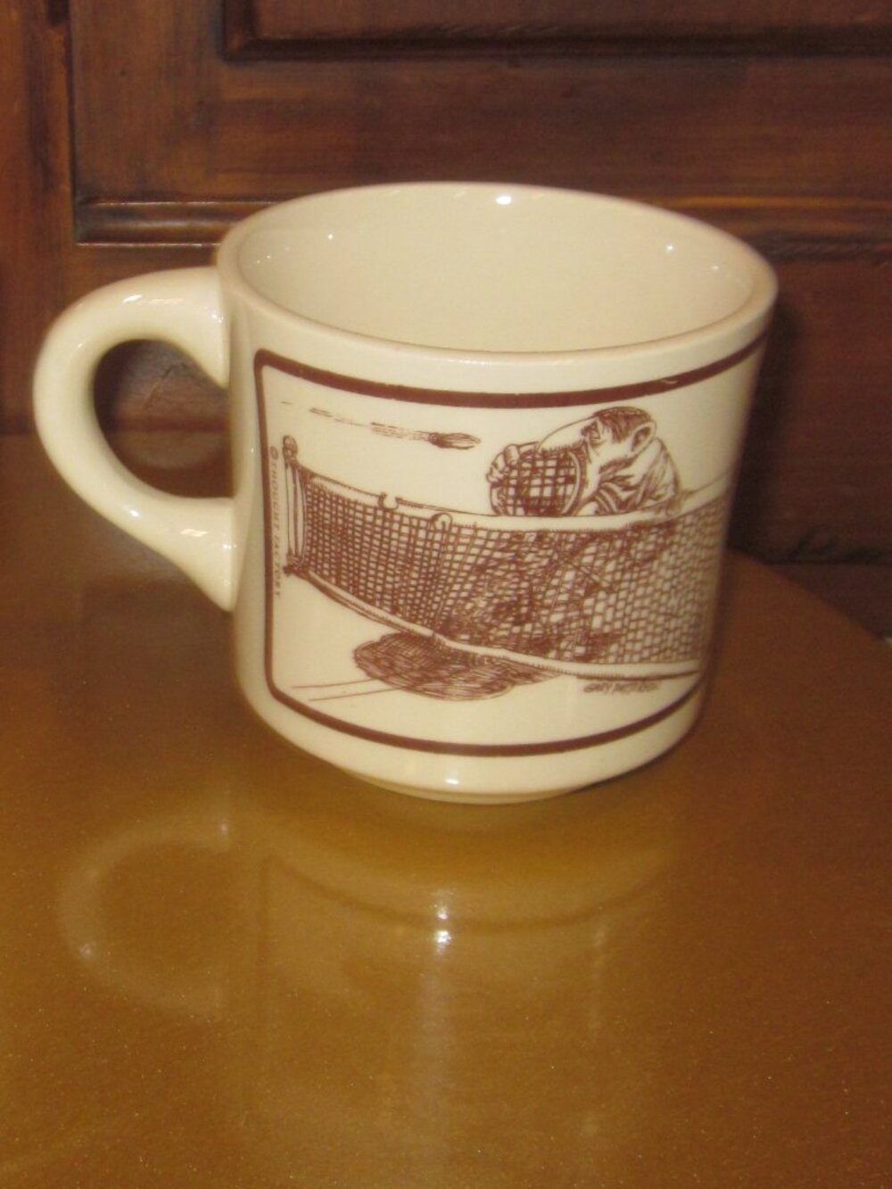 Vintage Tennis Coffee Mug Gary Patterson - Picture 2 of 3